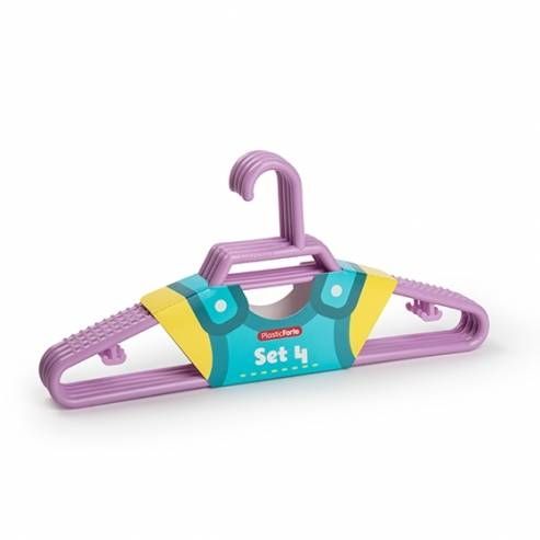 Set 4 perchas infantiles PlasticForte