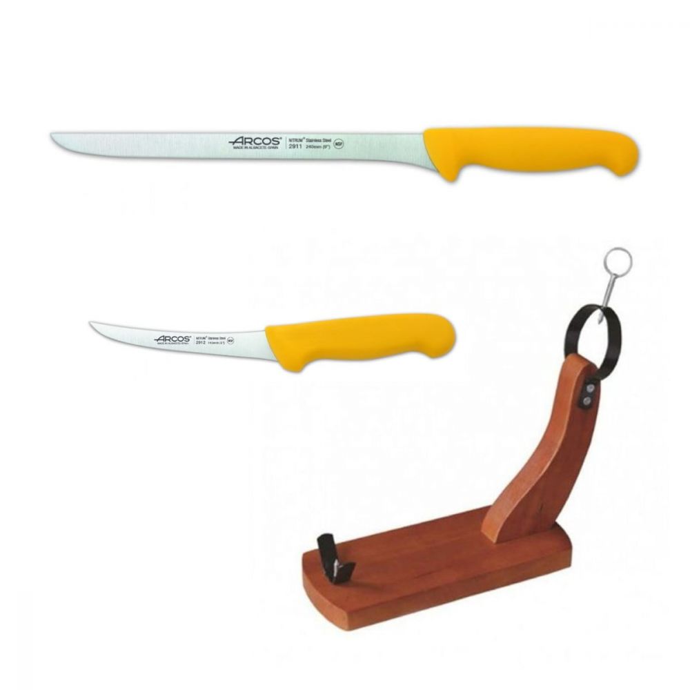 CUCHILLO,JAMONERO,MADERA,PROFESIONAL,ARCOS