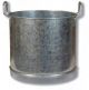 Cubo recto galvanizado 22 litros