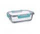 Recipiente Hermético Vidrio Rectangular 20,7x15,4x7 104 cl