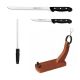 Lote Jamonero Góndola + Cuchillo Jamonero Flexible Arcos 275mm + Cuchillo Deshuesador Arcos 160mm + Chaira